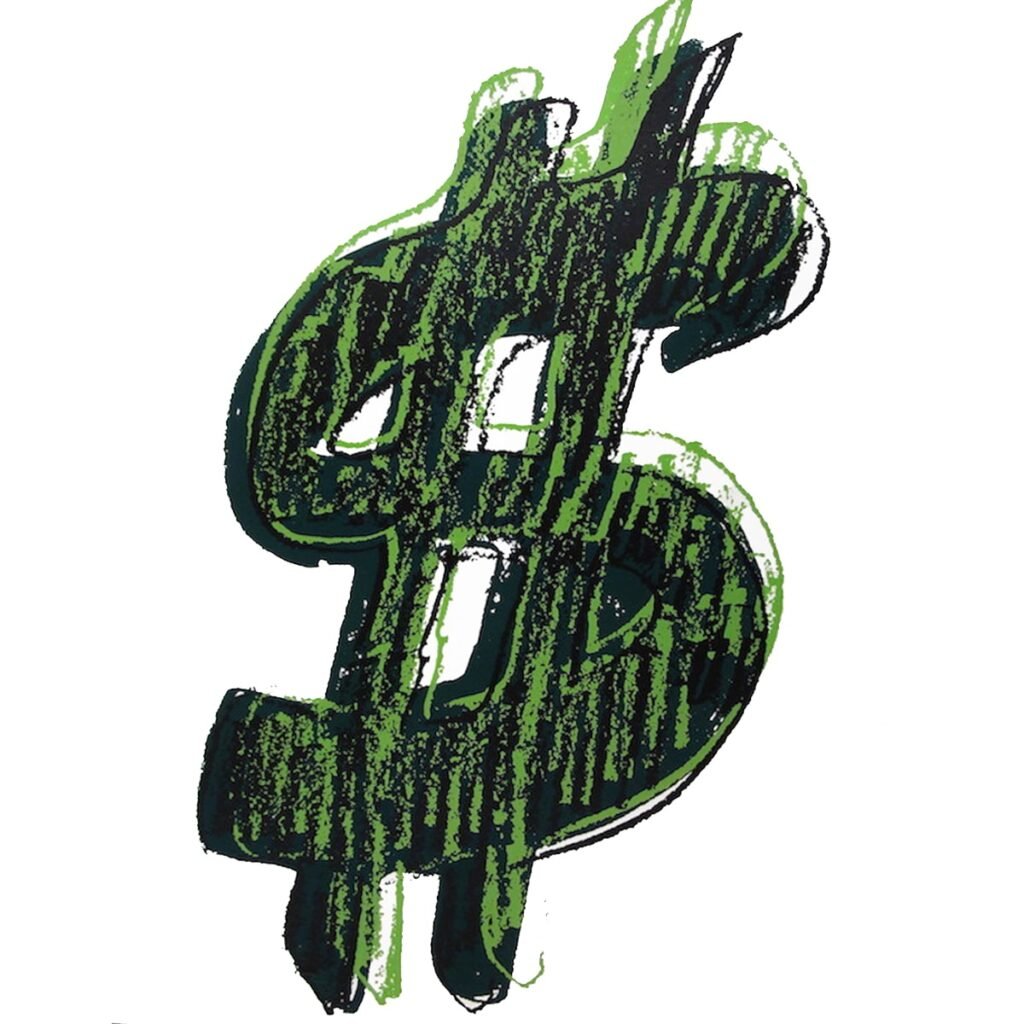 Andy Warhol - Dollar Sign Green 278