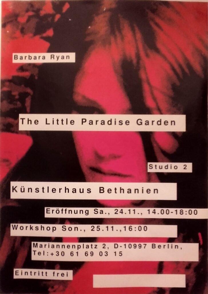 Barbara Ryan - Little Paradise Garden - exhibition poster