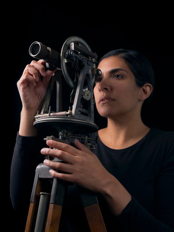 Heba Amin - Portrait of Woman with Theodolite I