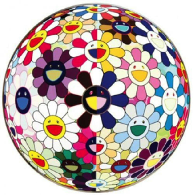 Takashi Murakami - Realm of the Dead Flower Ball 3D