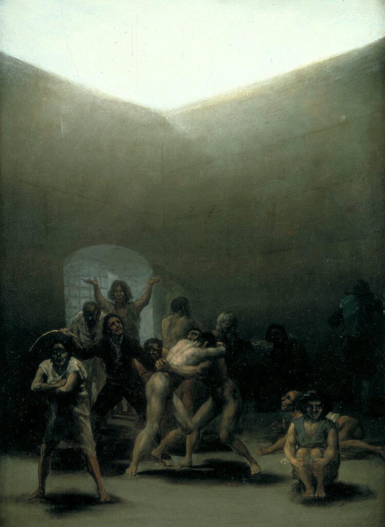 Francisco de Goya - Yard with Lunatics