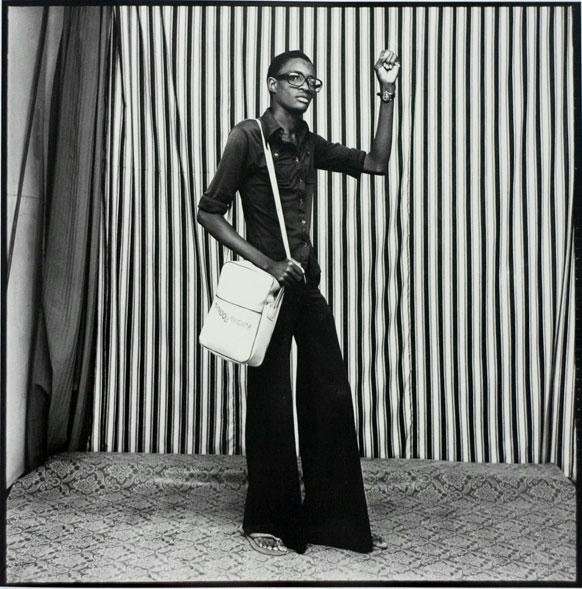 Malick Sidibé - Young man with bell bottoms