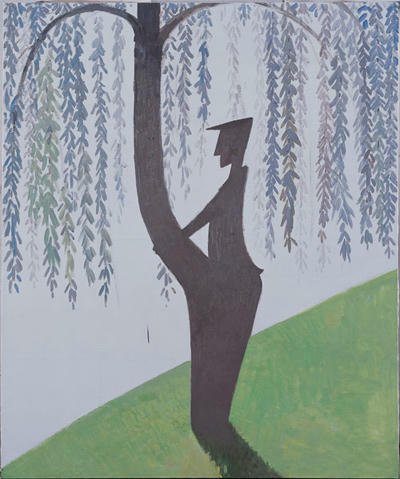 Wang Xingwei - "untitled (Man Hugging a Tree)"